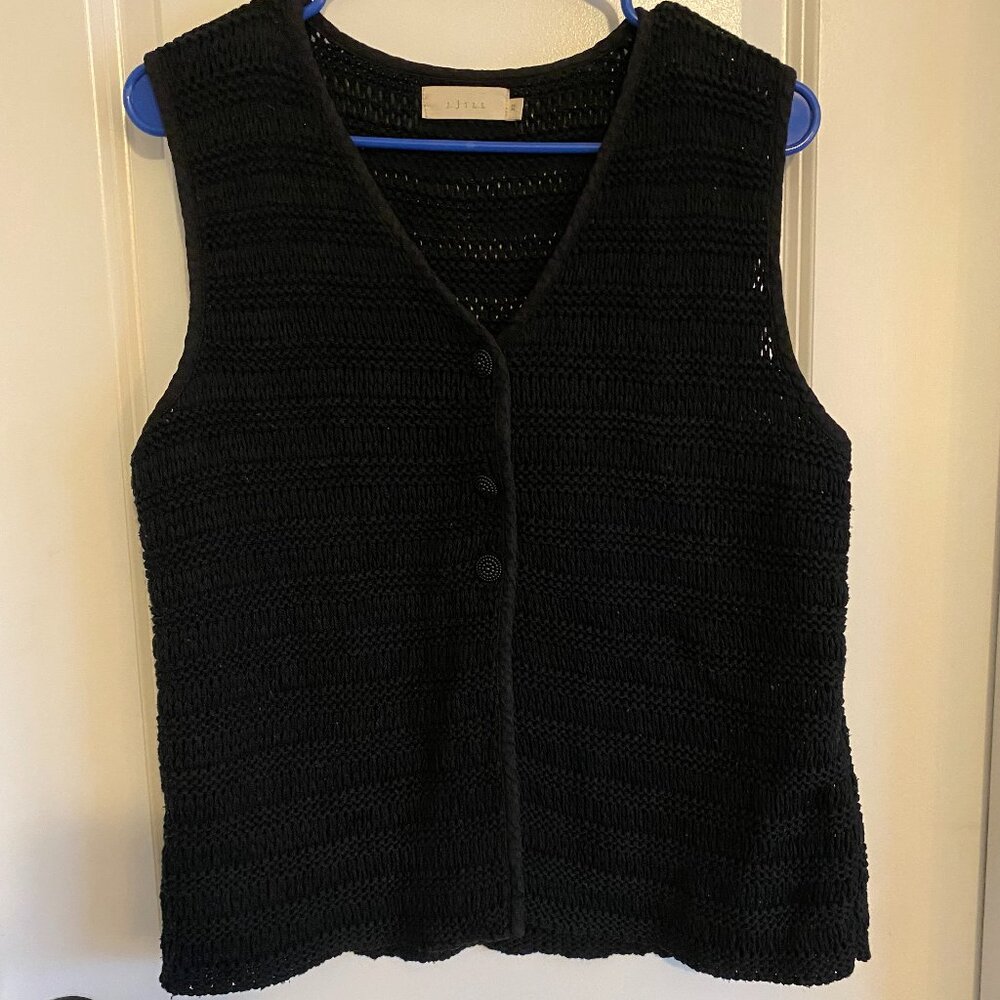 J. Jill Crochet Vest